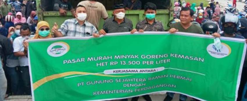 Salurkan 716.000 Liter, PT GSRP Bantu Atasi Kelangkaan Minyak Goreng