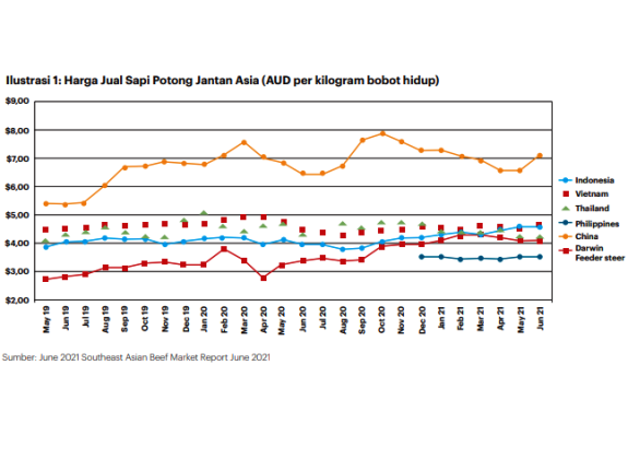 Harga Sapi Bakalan Australia Diprediksi Tetap Tinggi Hingga April-Mei 2022