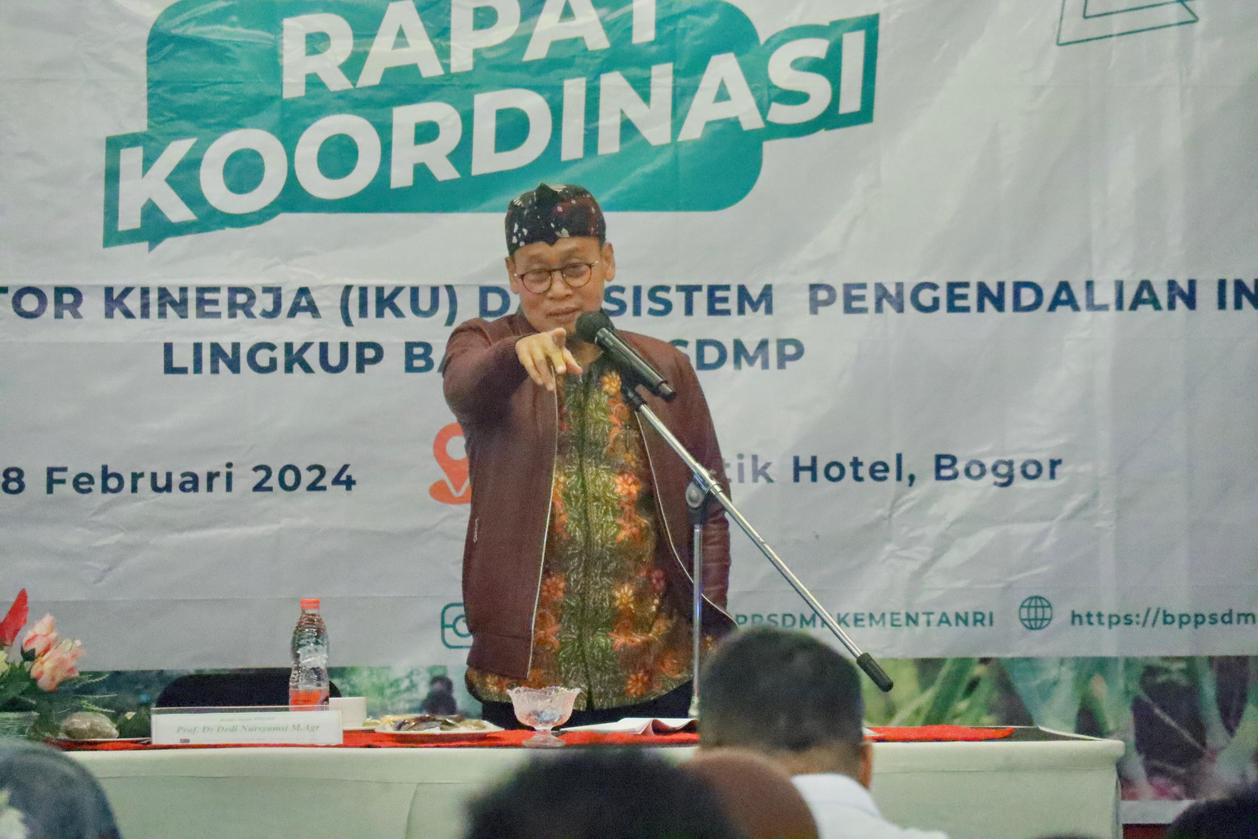 Wujudkan Good Governance, BPPSDMP Gelar Rakor IKU-SPI