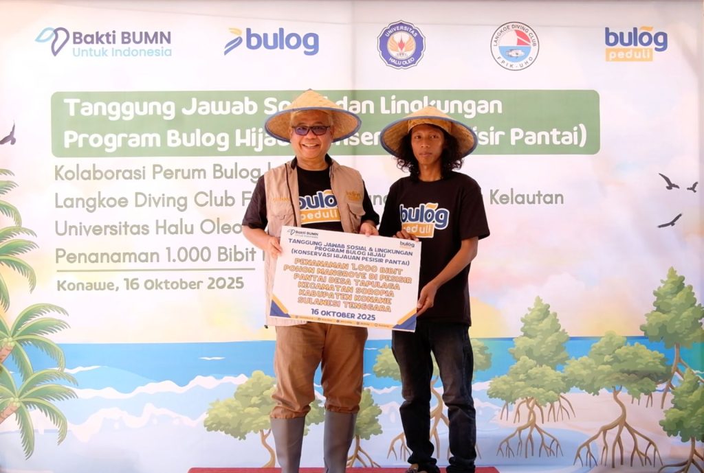 Komitmen Berkelanjutan, BULOG Tanam 1.000 Bibit Mangrove di Sulteng